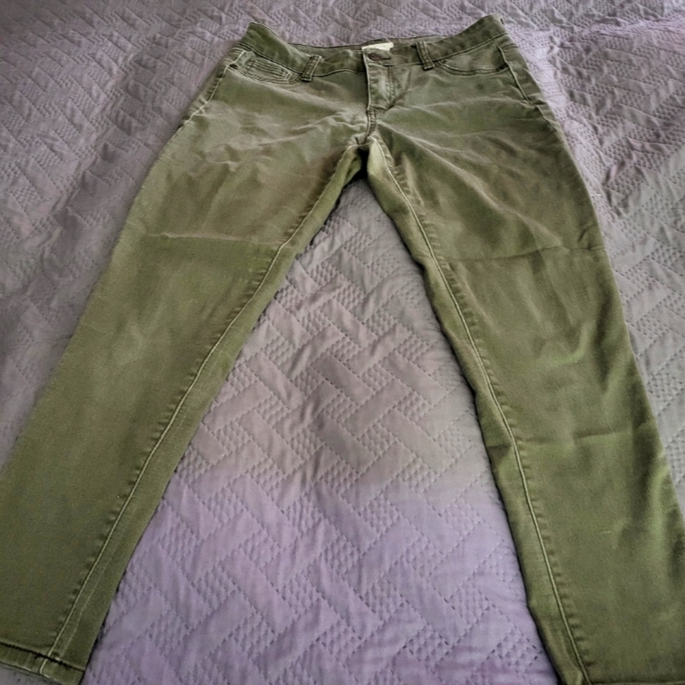 Blue Asphalt Jeans Womans Size M olive/green